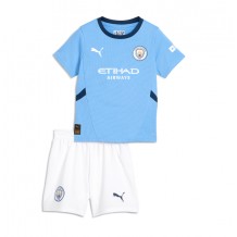 Manchester City Erling Haaland #9 Hemmatröja Barn 2024-25 Kortärmad (+ Korta byxor)